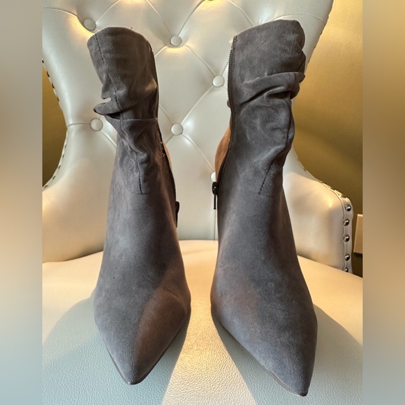 JustFab Suede Ankle Booties - Picture 5 of 7